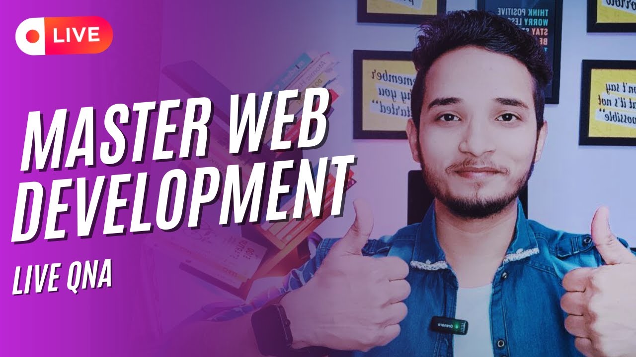 How To Learn WEB DEVELOPMENT - LIVE TIPS - YouTube