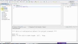 Usando o Eclipse e plugin CDT para progamar em C