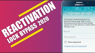Remove & Bypass Samsung Account Reactivation Lock Marshmallow 6.0.1 | Without PC & Box | 2020
