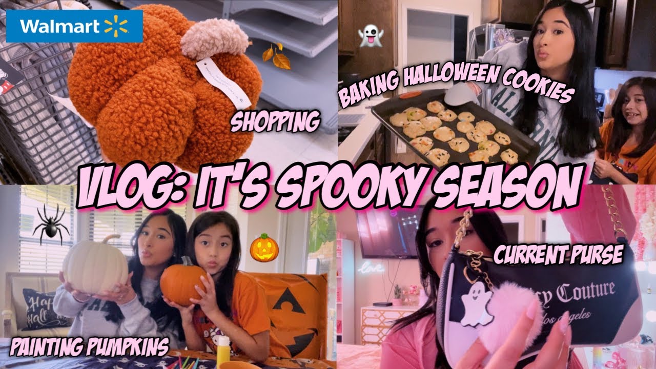 DAYS IN MY LIFE VLOG: officially spooky season, Walmart run, pumpkin painting, & baking cookies