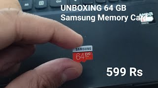 UNBOXING Samsung EVO Plus 64GB microSDXC UHS-I 100MB/s Full HD & 4K UHD Memory Card with Adapter