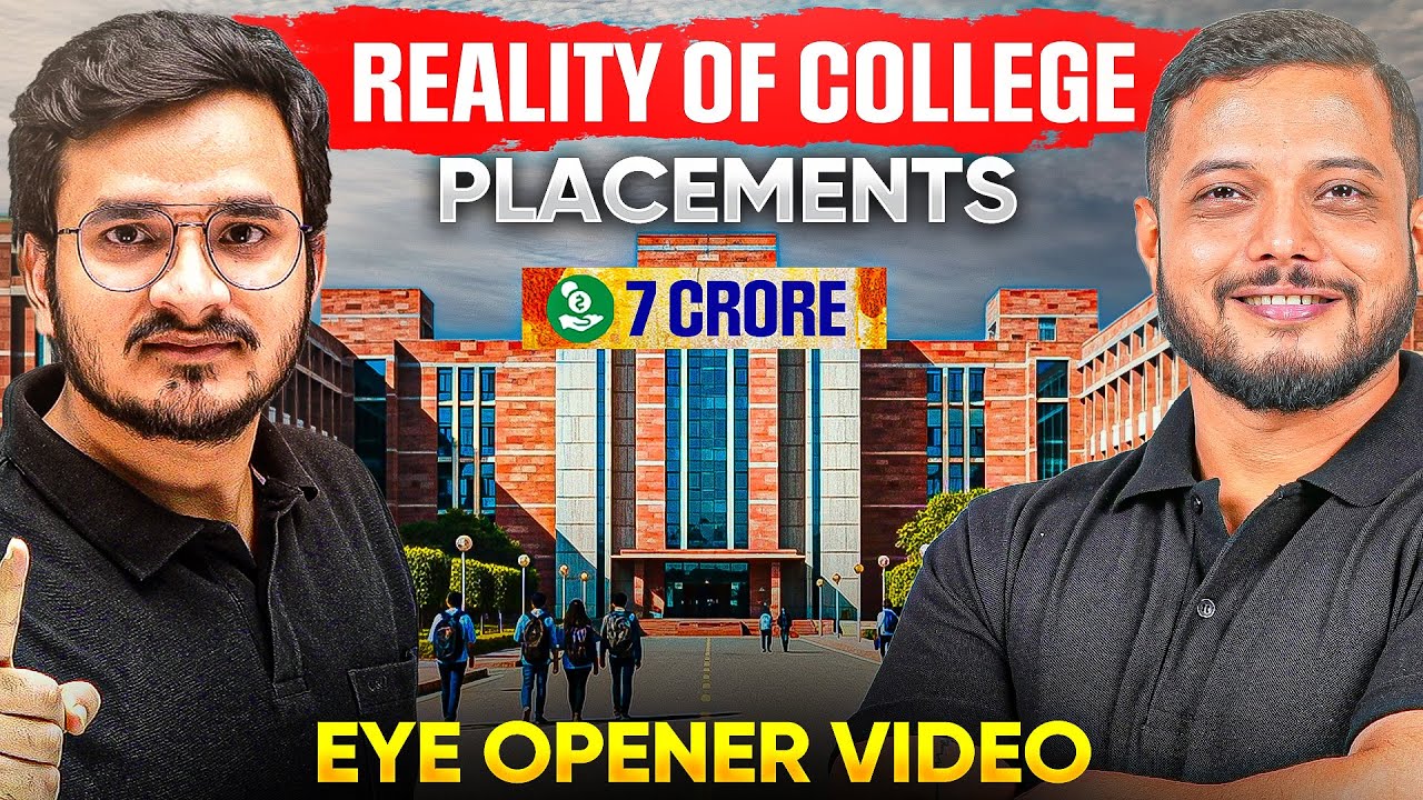 REALITY of College Placements 🤯 || Eye Opener Video || Must Watch✅