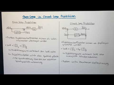 Open Loop vs. Closed Loop Prädiktion | Quellencodierung