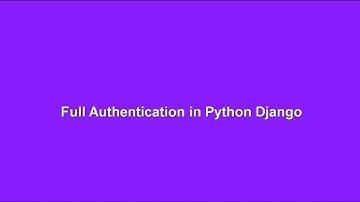 Full #authentication  (#login  & #registration ) With #python  #django #form   | #part1