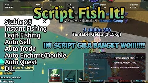 SCRIPT FISH IT TERBARU 2025 ! AUTO FISH,TELEPORT EVENT,AUTO TRADE, NOKEY/PASSWORD ! #fishit #roblox