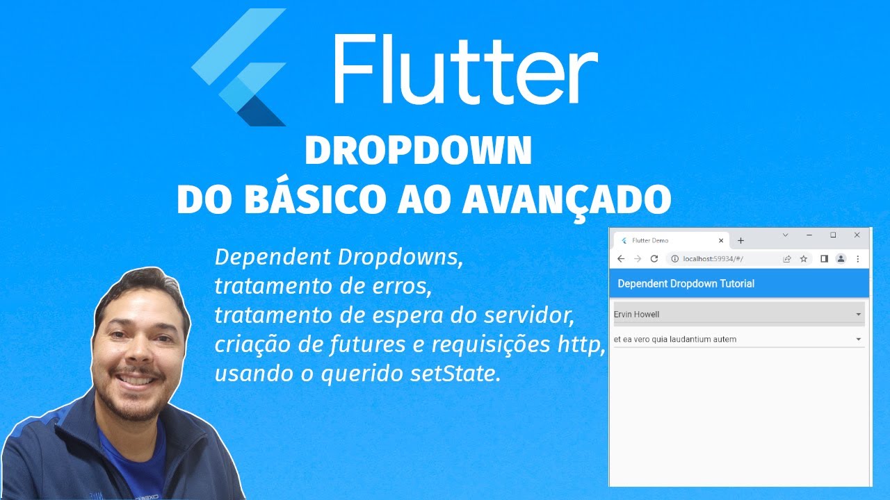 Dropdown no Flutter - Dependent dropdowns - Do básico ao avançado - YouTube