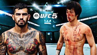 Bruce Lee 🐉 vs Anthony Hernandez 💥 | Old School Martial Arts vs Modern UFC Beast 🔥 (EA SPORTS UFC 5)