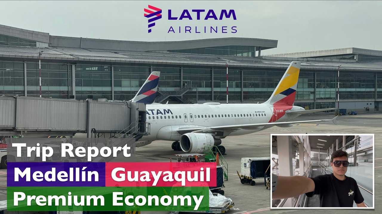 Vuelo en Premium Economy de Medellín (MDE) a Guayaquil (GYE) • LATAM Airlines • Trip Report 4K