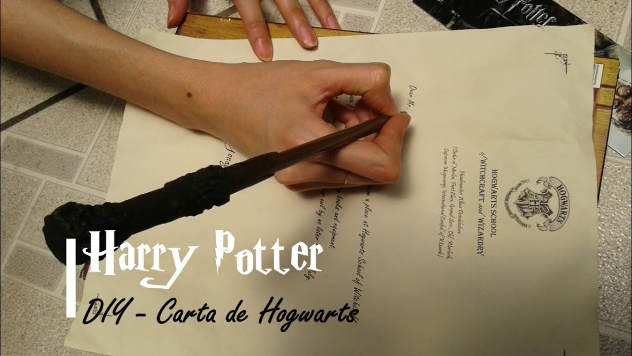 Tutorial - Carta de Hogwarts  DIY - Hogwarts letter - YouTube