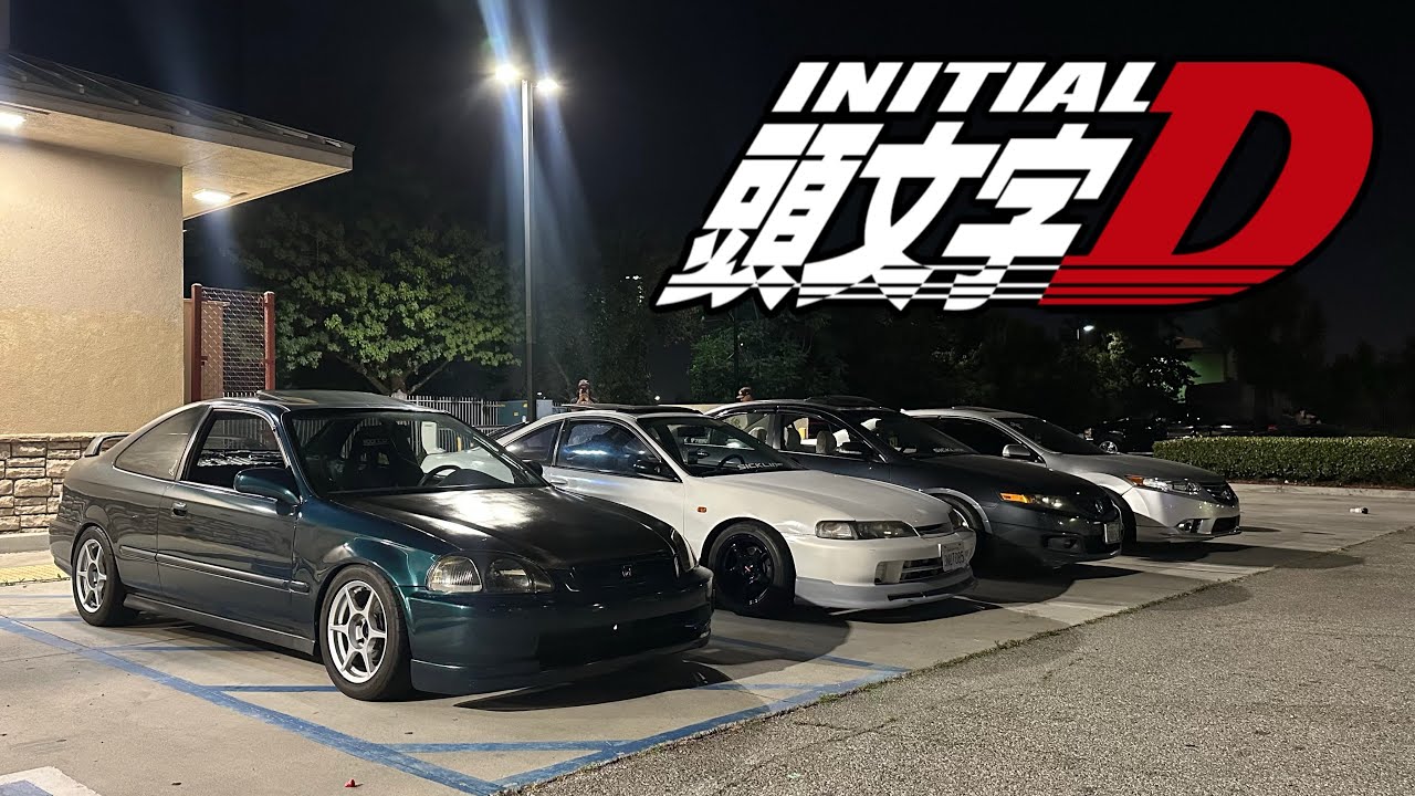 Initial D Coffee Shop Car Meet w/ the Homies!