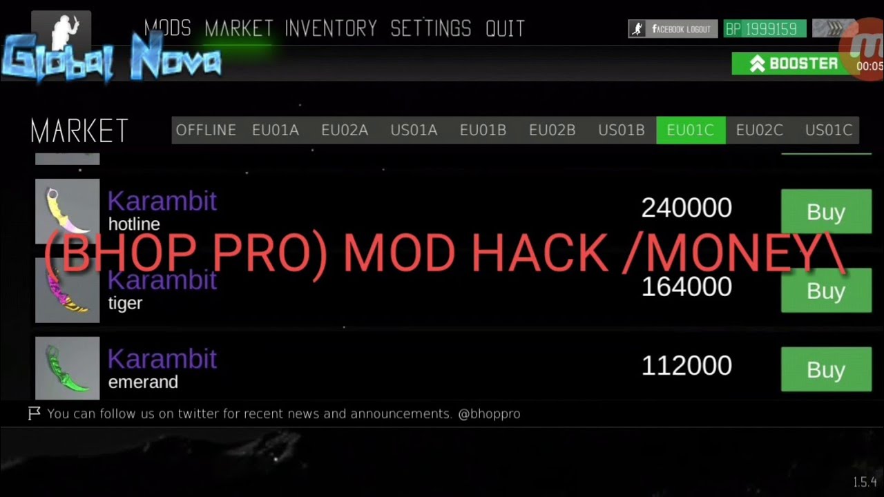 Bhop pro dinheiro infinito - YouTube
