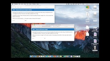 Tracker Video Analysis: Dynamics of a Bouncing Tennis Ball