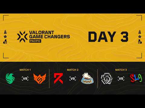 [TH] FLC vs FSU | RIE vs WIWI | SSQ vs SL9 - VALORANT Game Changers Pacific 2026 - Day 3