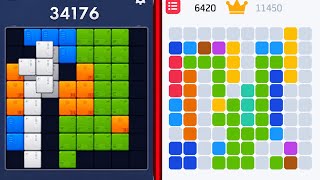 Block Blast Puzzle 🧩 VS 1010 Puzzle 🟦🟥🟨🟩🟪 Satisfying Mobile Gameplay (Android/iOS) screenshot 1