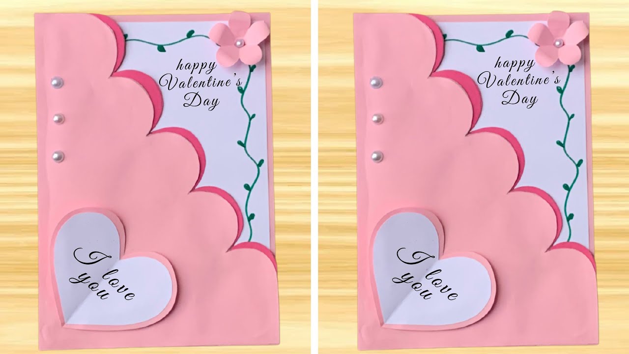 DIY Valentine’s Day Card ❤️ Easy Paper Heart Card | Valentine Craft