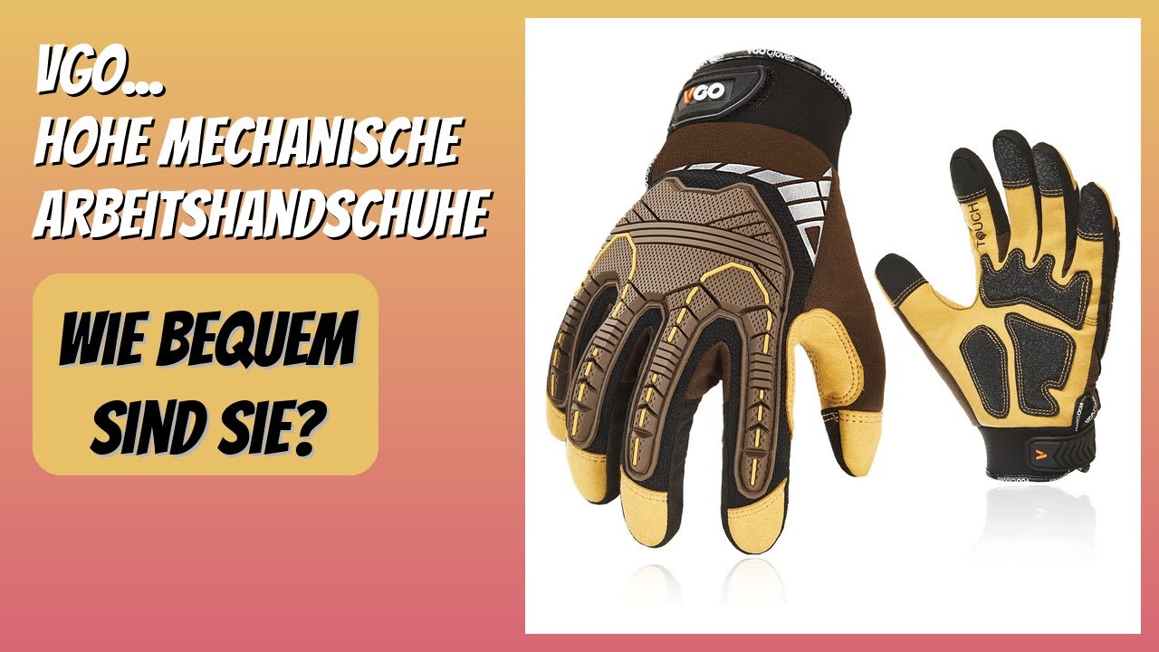BEWERTUNG (2025): Vgo... Hohe Mechanische Arbeitshandschuhe. Infos