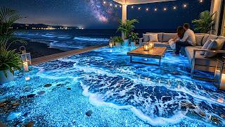 Top 8 Bioluminescent Beach Resin Designs Featuring Glowing Blue Sand and Foamy Waves for Patios Glowing Blue Sand Underfoot