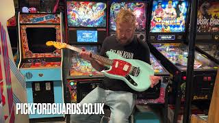 Pickford Guards review - Kurts replica Aqua Blue Fender Mustang red tortoise pickguard