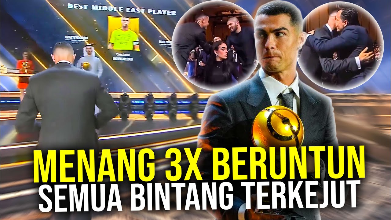 MOMEN CRISTIANO RONALDO DIHORMATI PARA PEMAIN BINTANG HINGGA LEGENDA DI GLOBE SOCCER AWARD 2025