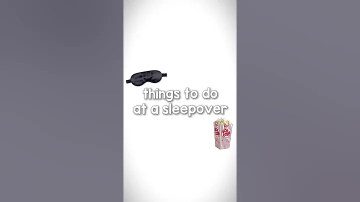fun things to do at sleepovers!🍿🎬 #shorts #fyp #trending #relatable