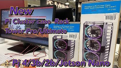 The Raspberry Pi Cluster Pro/ Ultimate Case Rack Tower by 52Pi Pi 4B/3B+/3B/2B/B+