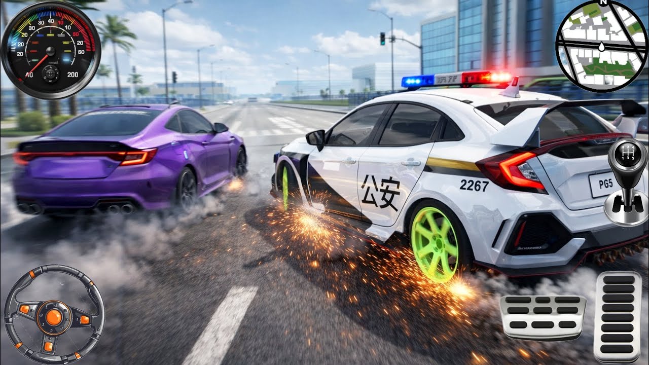 Police Car Driving Simulator | Fast & Furious Chase | Gameplay 
