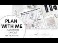 Plan With Me DASHBOARD LAYOUT FP X AMXO Spread | At Home With Quita