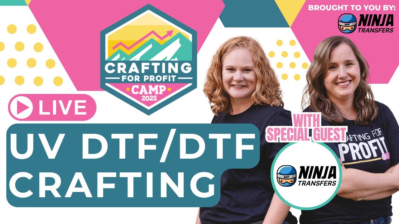 UV DTF and DTF Crafting Live with Ninja Transfers - YouTube