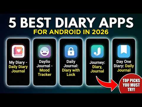 5 Best Diary Apps for Android in 2026 (Top Picks You MUST Try!)