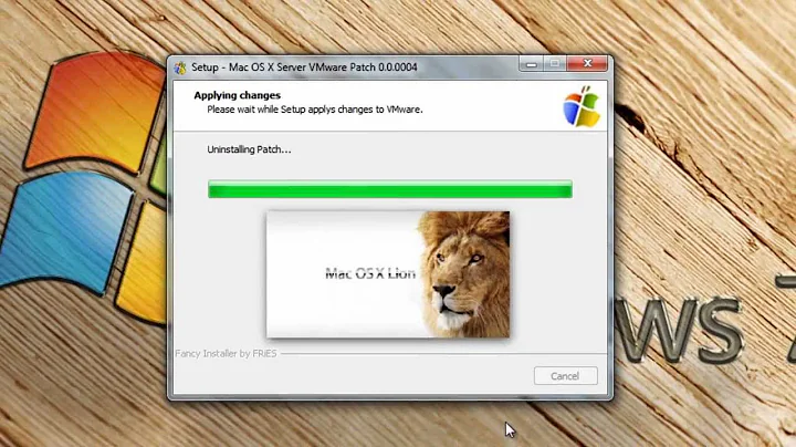 Foolproof VMware Patch / Unlocker for Mac OS X (Lion) on Windows