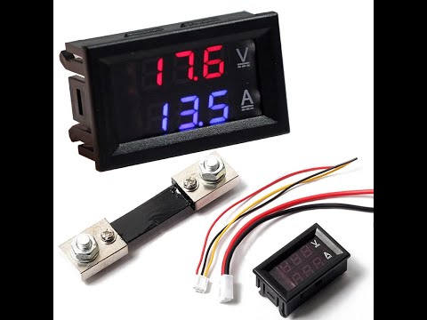 digital-voltmeter-ammeter-dc-100v-10a-shunt-50a-test-wiring