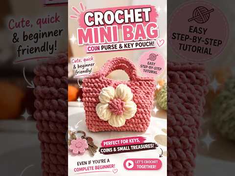 Crochet the cutest mini bag with me!