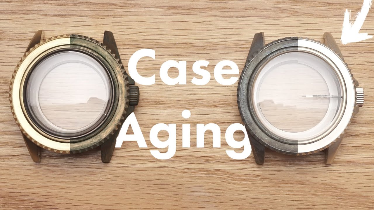 Aging Silver and Bronze Watch Case Using Household Items Watch Aging