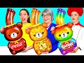 自分 VS おばあちゃんの料理チャレンジ | 面白い食べ物のレシピ RaPaPa Challenge