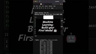 Machine Learning: Build your First Model using KNN #ai #python #shorts #coding