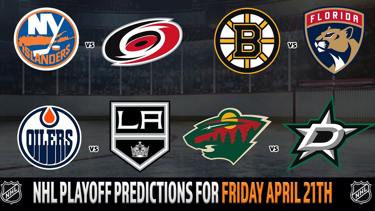 NHL Playoffs Game 3 Predictions | Bruins vs Panthers | Oilers vs Kings | 🏒 Puck Time for April 21