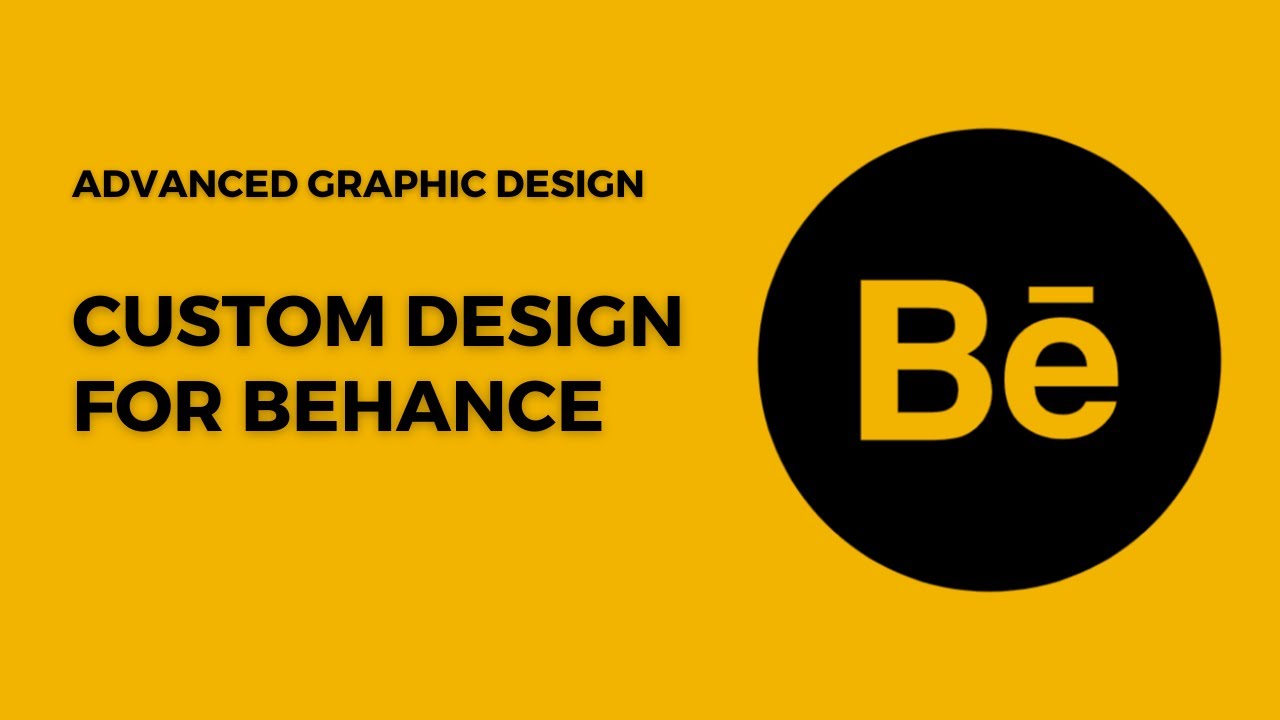 Custom design for Behance & logo process | Graphic Design Course | BMJ ...