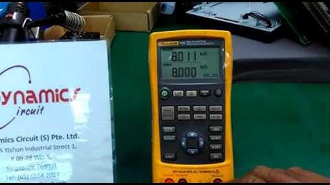 Fluke 725 Multifunction Process Calibrator Repairs Dynamics Circuit (S) Pte. Ltd.