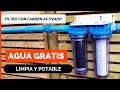 CÓMO FILTRAR AGUA DE POZO 💦 Instalar Purificador de agua de doble Filtro con CARBÓN ACTIVADO