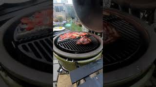 Lamb grilling on our Kamado Grill - Thank you GRDEN Grills #Shorts.  #shorts
