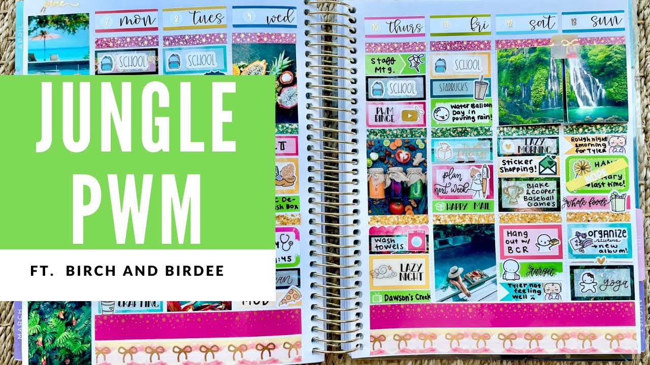 Plan With Me // Birch and Birdee // Jungle Escape