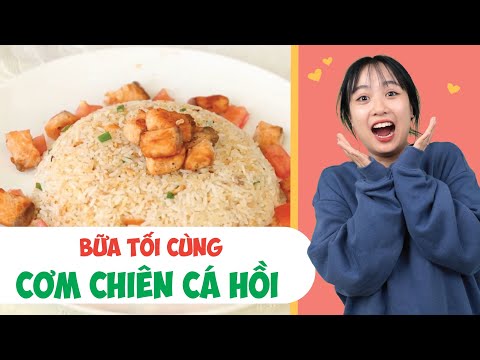 Video Làm món Cơm chiên cùng Cá Hồi siêu nhanh! | Tiểu Màn... - youtube