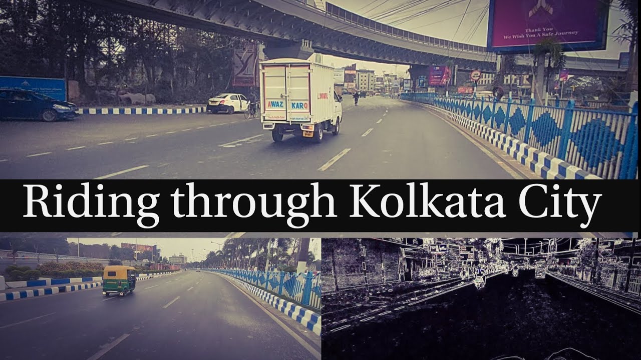 Riding through Kolkata City NH 34 New town to Madhyamgram Bike