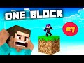 I Am Start New Minecraft One Block Survival | One Block Survival #1