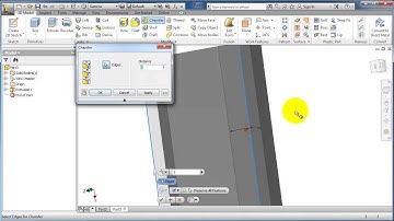 48 AutoDesk Inventor beg.Tutorial: Chamfer in 3D model