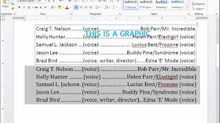 Word: Clearing tabs