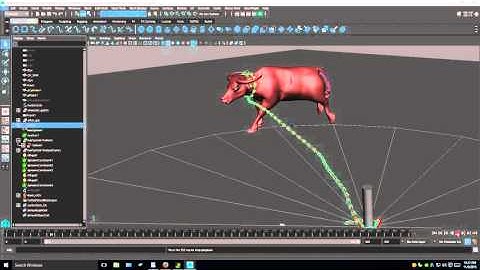 Maya 2016 dynamic rope using nHair