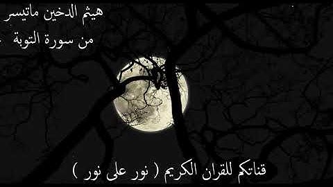هيثم الدخين ماتيسر من سورة التوبة