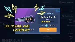 UNLOCKING EMBER GUN 8!!! EMBER GUN NOW AVAILABLE IN GEAR HUB!! | mech arena