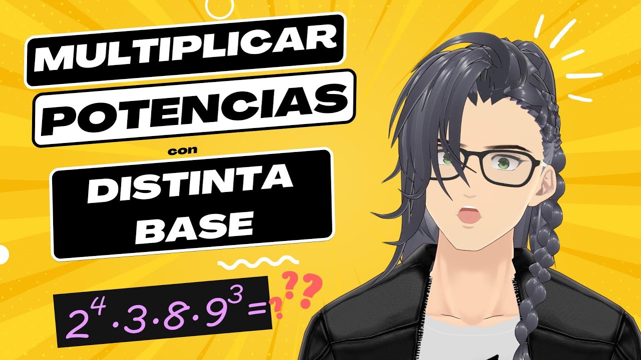 ¿Cómo multiplicar potencias de distinta base? - YouTube